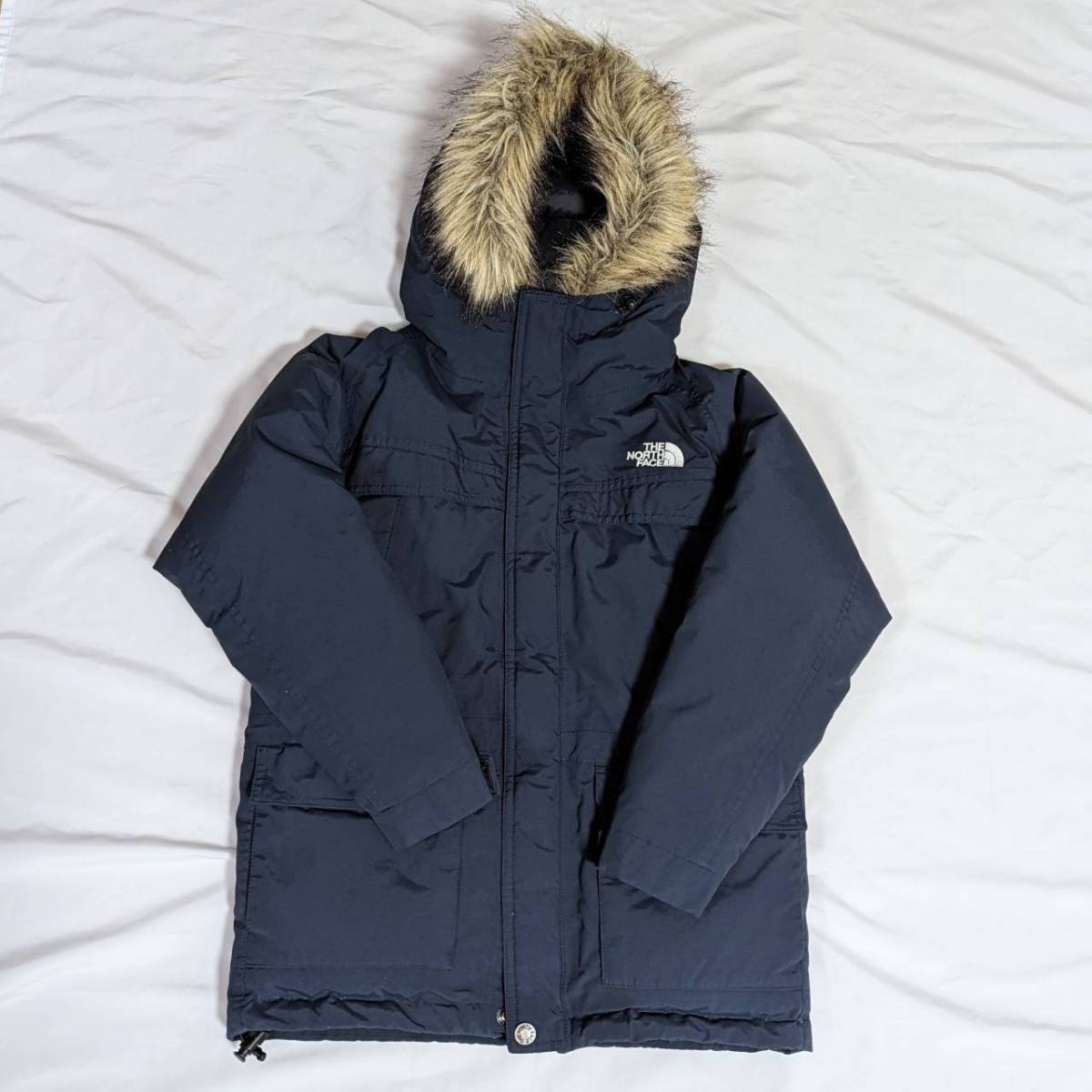 THE NORTH FACE　ザノースフェイス　キッズ　マクマードパーカ　130　NDJ91403　ファー　フード　ノース　ダウン　ダウンジャケット_画像1