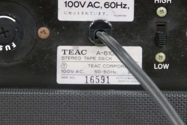Teac Teac A-6100 Opeb Reel Deck открытый катушка панель (2570453)