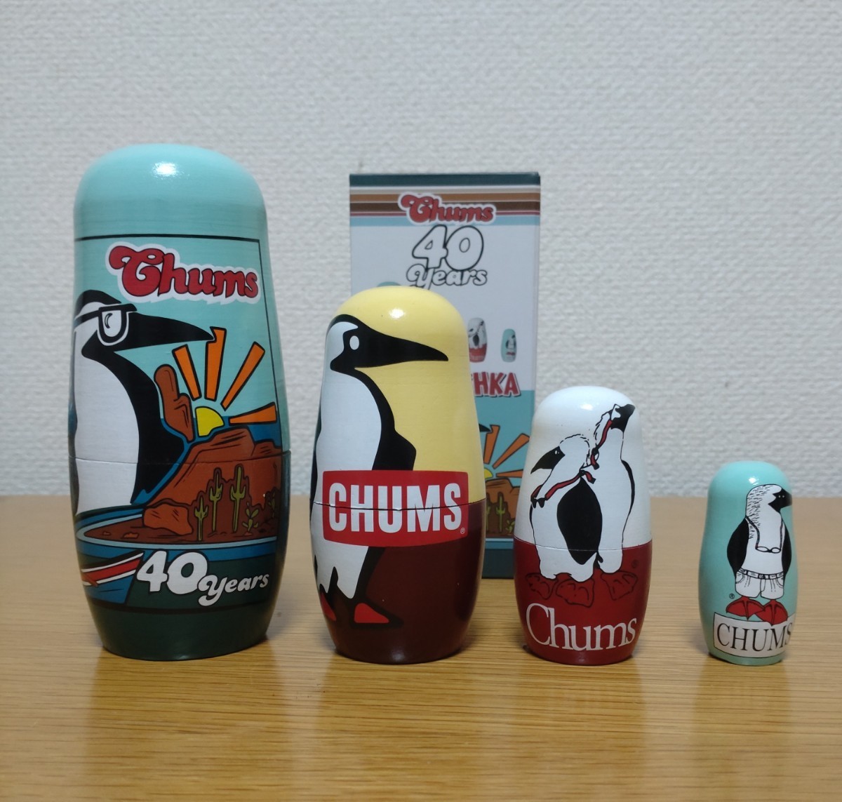 【非売品】 CHUMS チャムス マトリョーシカ 木製 キャンブ