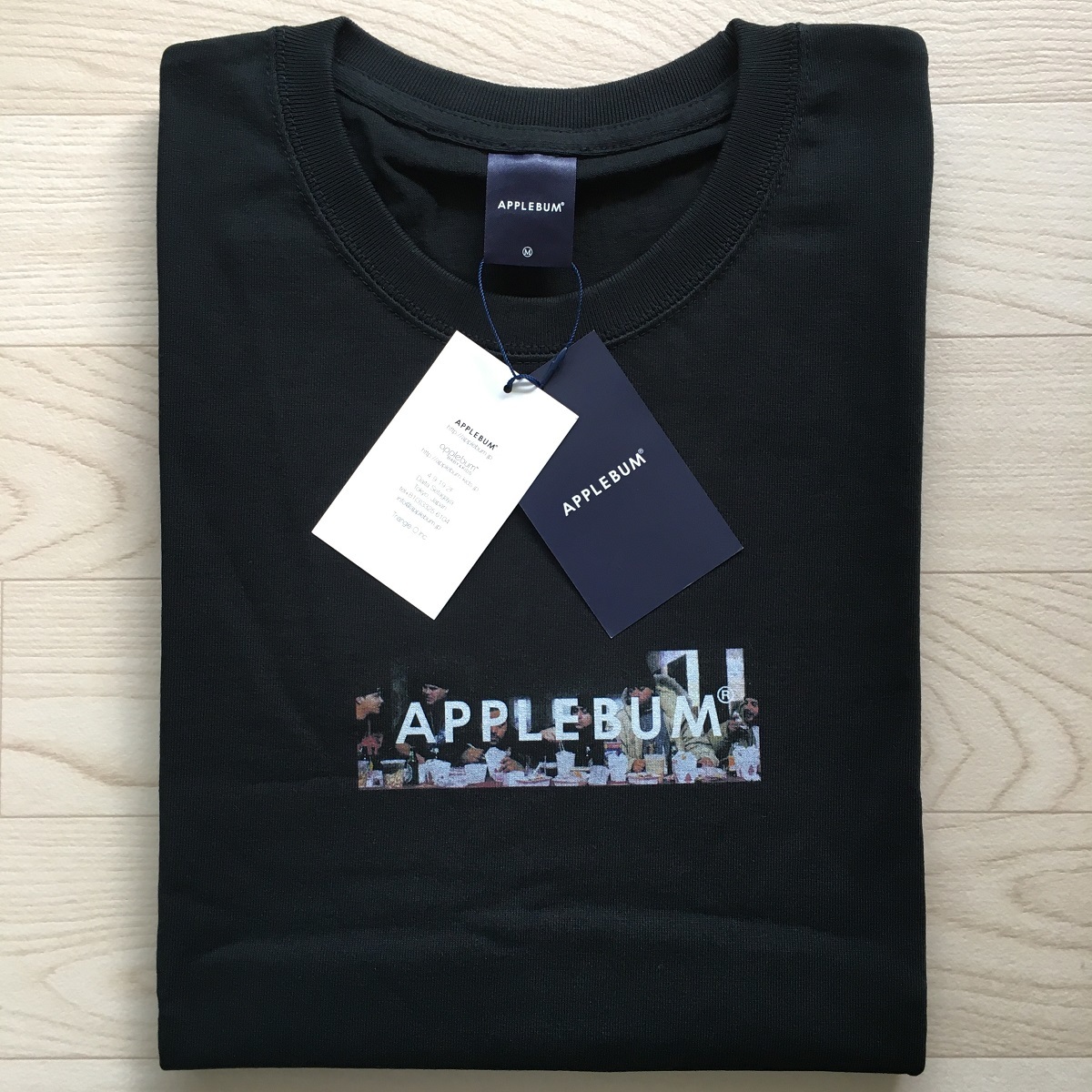 【希少/未使用/送料無料】APPLEBUM - BRONX LAST SUPPER BOX S/S TEE 黒 Mサイズ アップルバム 最後の晩餐 BOXロゴ 新品タグ付き未使用品