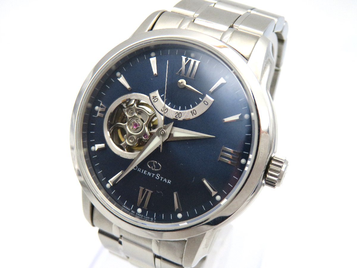◆1円◆稼働◆　オリエント　　オリエントスター　ブルー　自動巻き　メンズ　腕時計　　K248_画像1