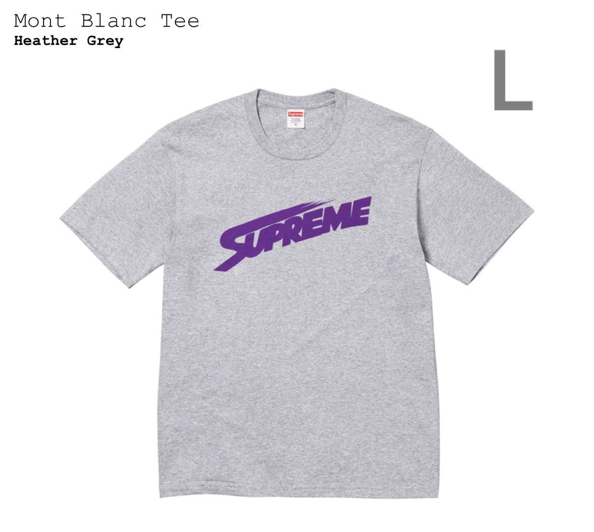 Supreme Mont Blanc Tee Lサイズ グレー|PayPayフリマ