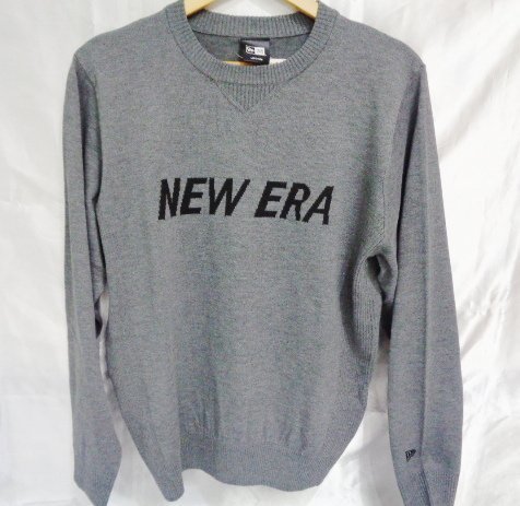 【オープニング大セール】 新品■NEW ERA ニューエラ ニットセーター12542717 Mサイズ■グレー セーター