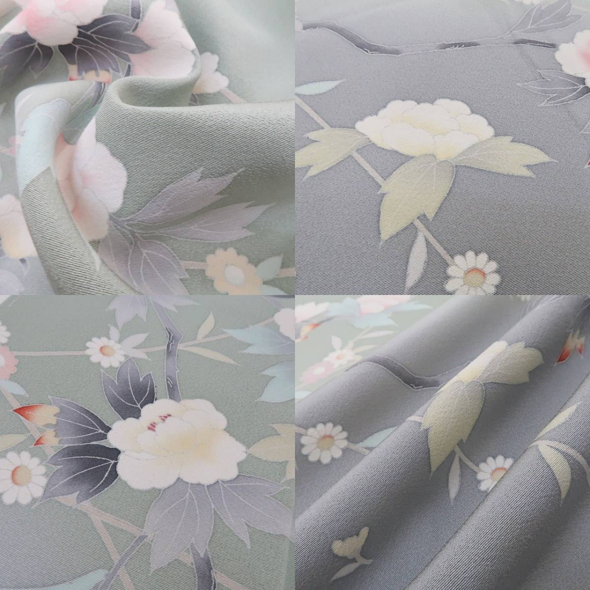 ゆめsaku2 新品 手描き友禅 着物 正絹 仕付け糸付“自然体で枝を ゆめsaku2 新品 手描き友禅 着物 正絹 仕付け糸付“自然体で枝を
