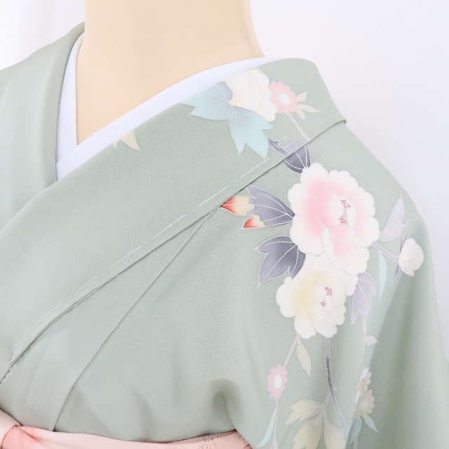 ゆめsaku2 新品 手描き友禅 着物 正絹 仕付け糸付“自然体で枝を ゆめsaku2 新品 手描き友禅 着物 正絹 仕付け糸付“自然体で枝を