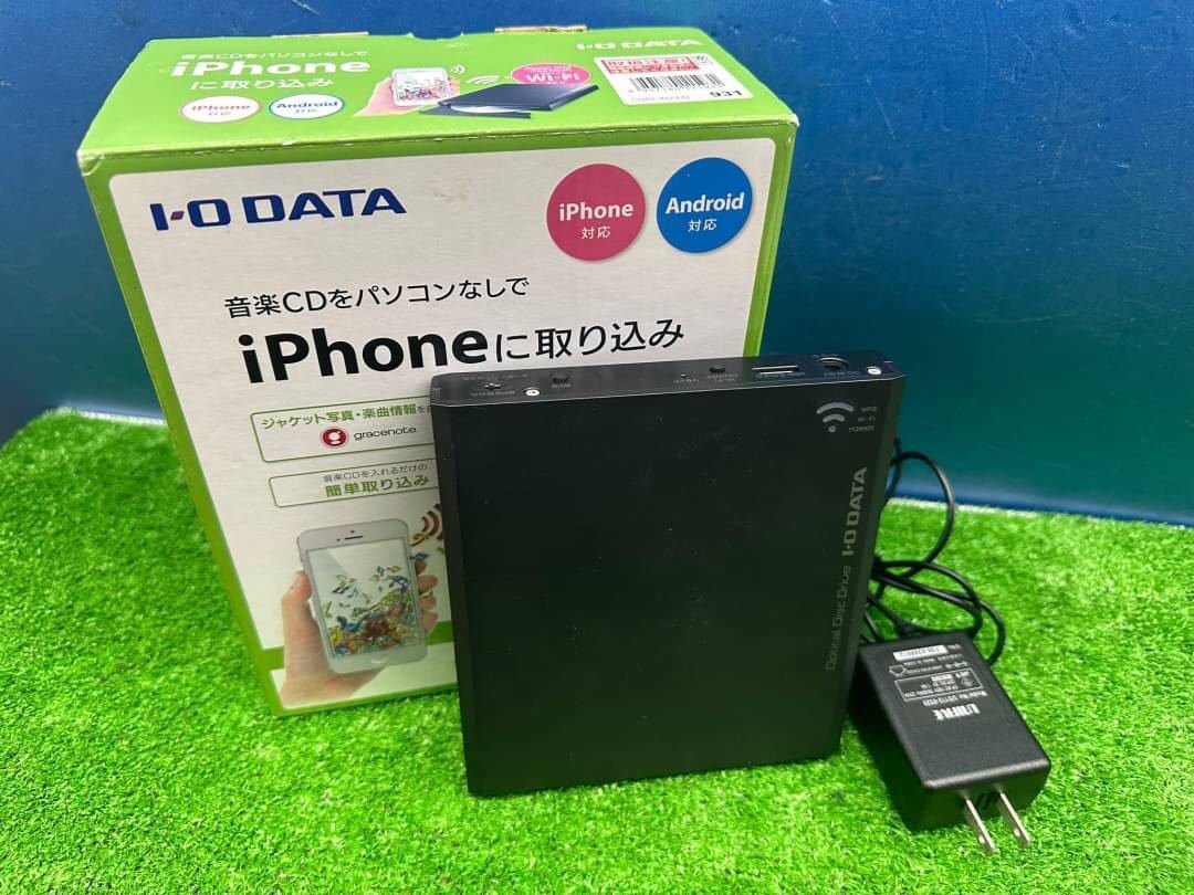 ○GW8063 I-O DATA アイ・オー・データ Wi-Fi CD取り込み CDレコーダー　CDRI-W24AI○_画像1