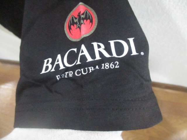デッドストック 未使用品 BACARDI バカルディ Tシャツ バックプリント Hanes Lサイズ 販促品 ノベルティグッズ 非売品 10の画像3