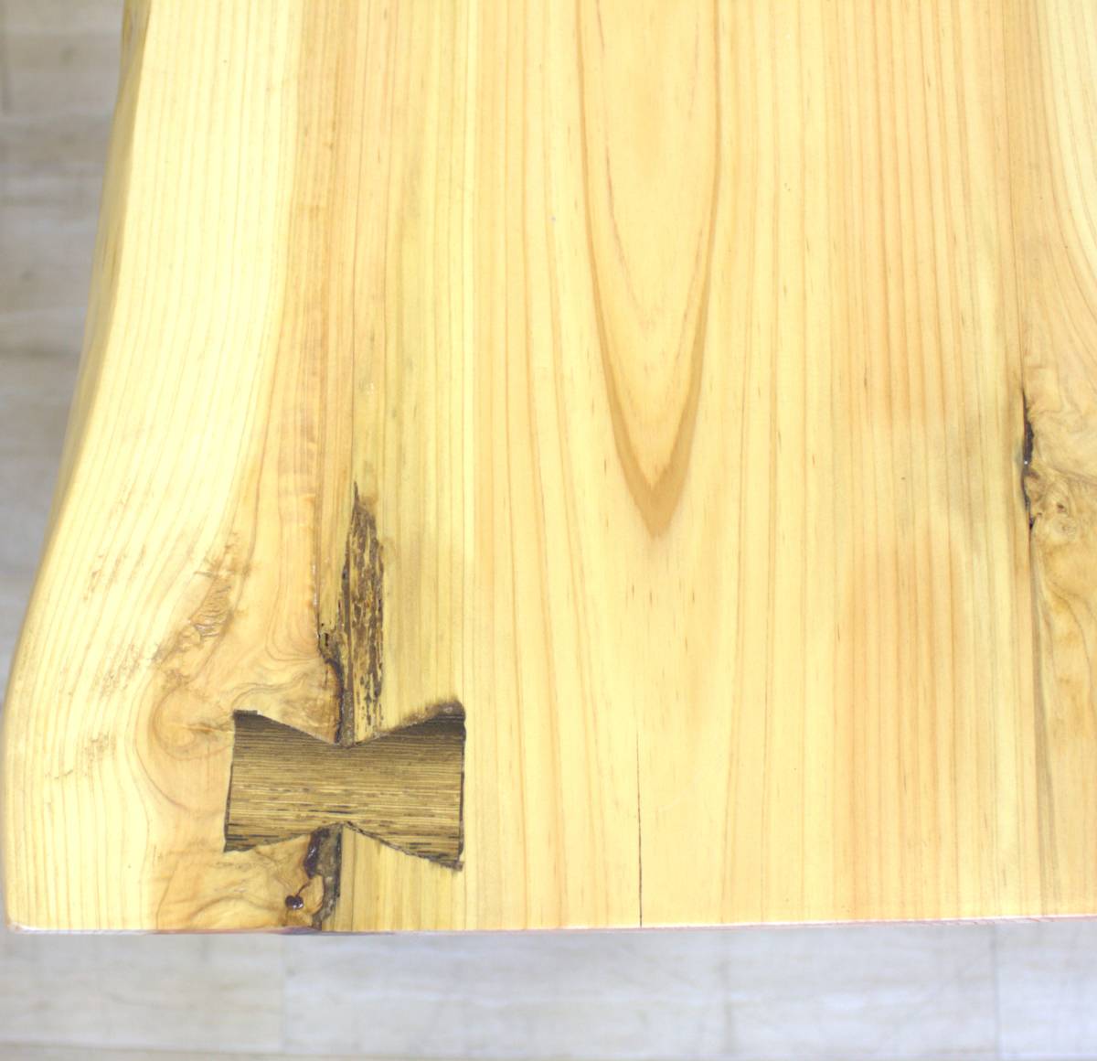 天然木(杉)一枚板テーブル　天板厚２５㎜　少々キズ有_画像10