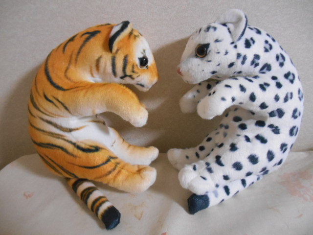  тигр белый леопард мягкая игрушка 