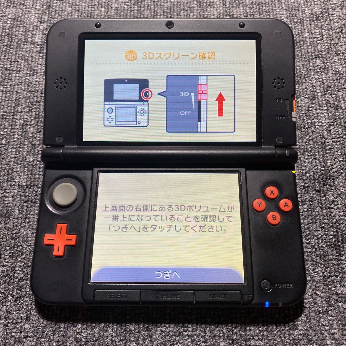 3DS ニンテンドー3DS LL オレンジ×ブラック 充電器付き｜Yahoo!フリマ