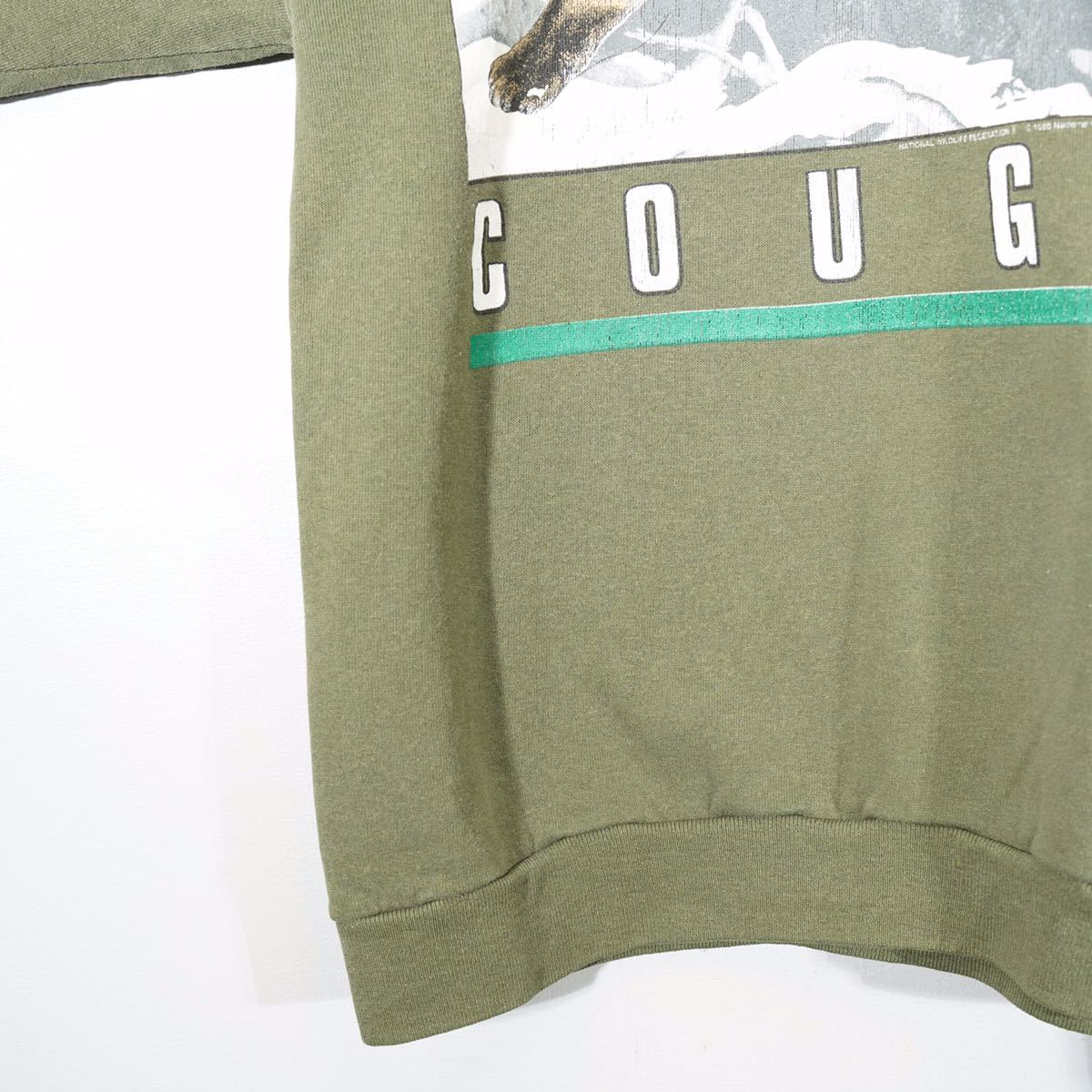 USA VINTAGE COUGAR PRINT DESIGN SWEAT SHIRT/アメリカ古着クーガー