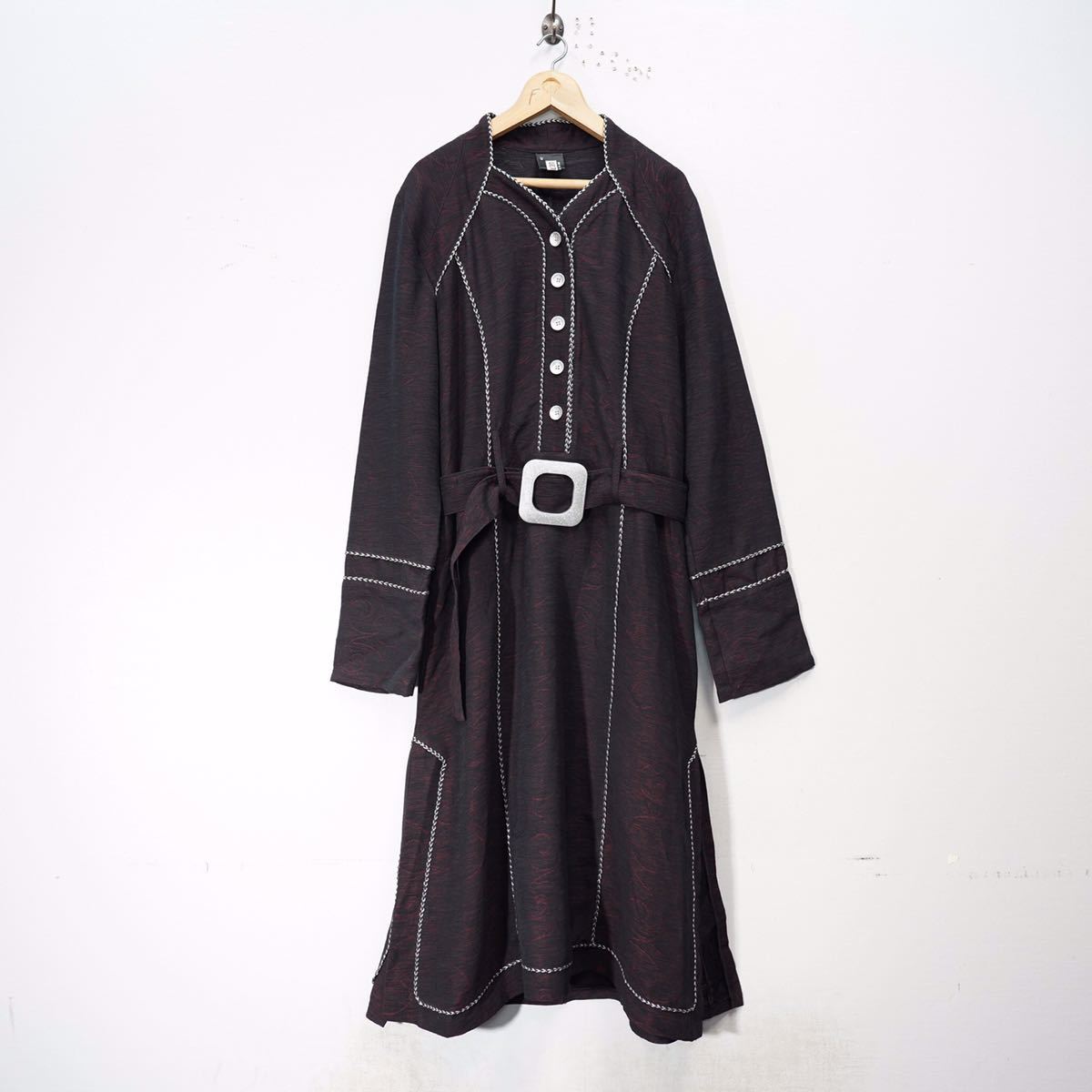 EU VINTAGE ヨーロッパ古着ベルテッドデザインワンピース EU VINTAGE ヨーロッパ古着ベルテッドデザインワンピース