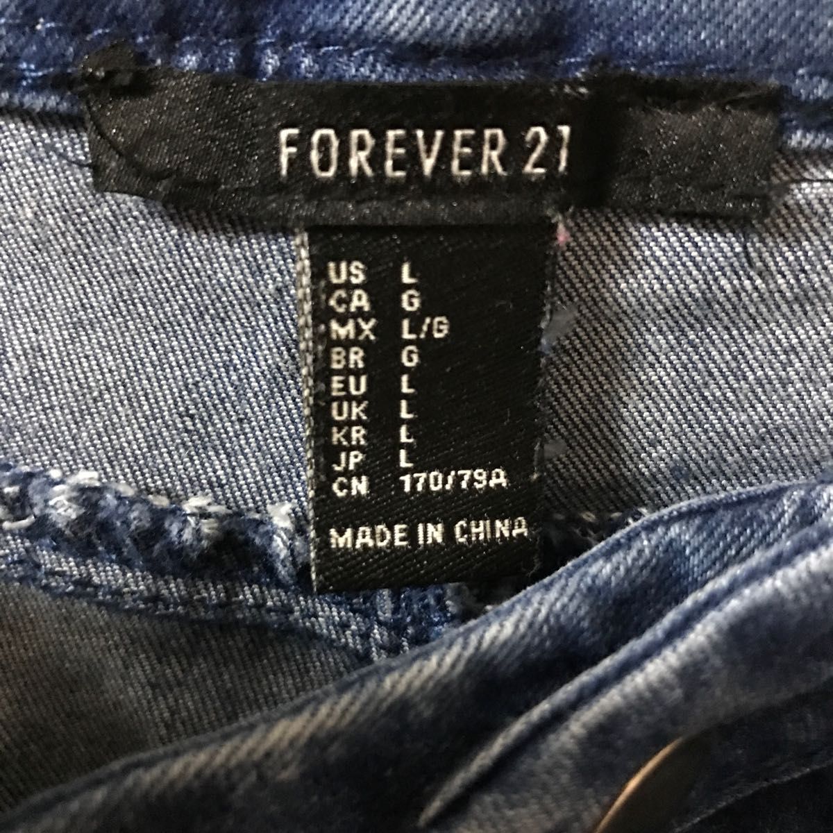 ショートパンツ デニムショートパンツ　ショーパン　L Forever21  ストレッチ