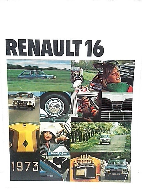 Renault 16 ルノー16カタログ 当時物 送料無料_画像1