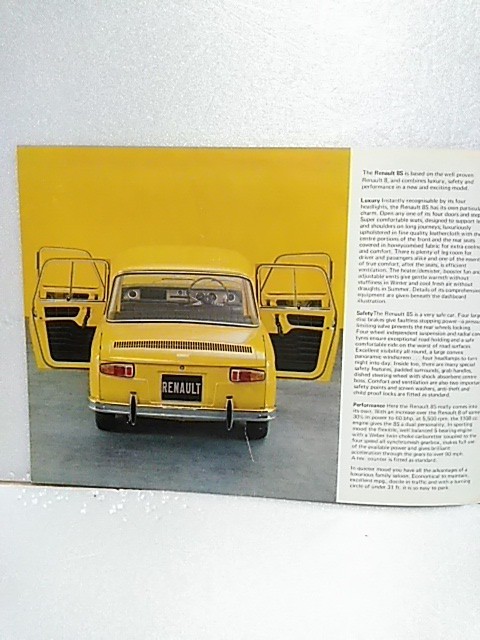  super-rare RENAULT 8 S type catalog that time thing free shipping 