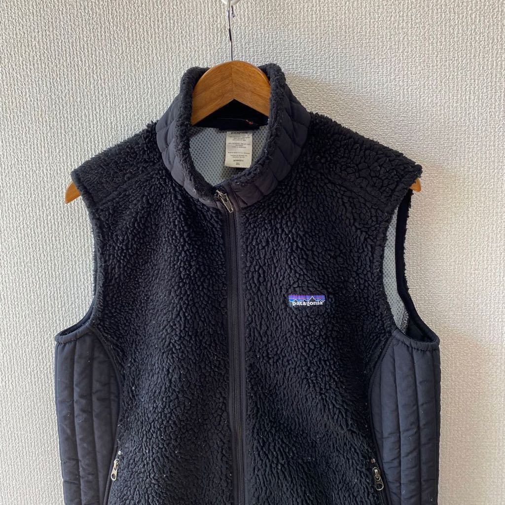 最も完璧な XL ベスト フリース ボア レトロX Patagonia シンチラ 黒