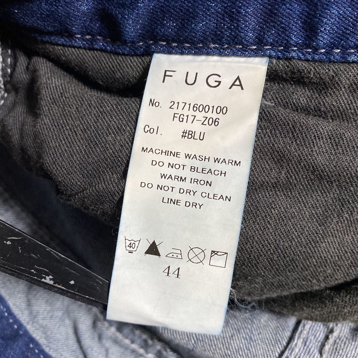 未使用 FUGA ダメージ加工 スキニー デニム パンツ 44 ストレッチ フーガ_画像9