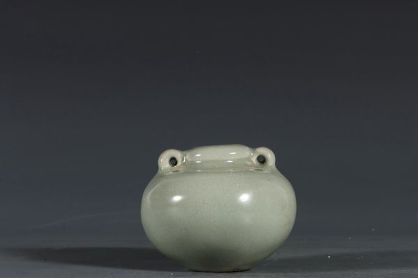 正規取扱店】 粉青釉双系水盂 龍泉窯 【瓏】陶磁器 元代 蔵出 中国古