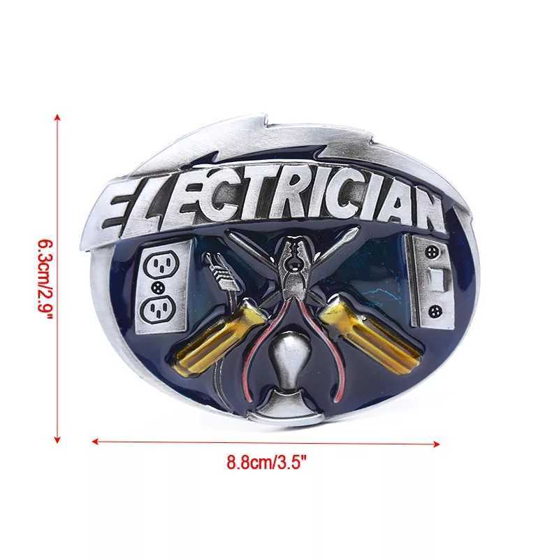 バックル　電気　職人　ベルトバックル _画像2