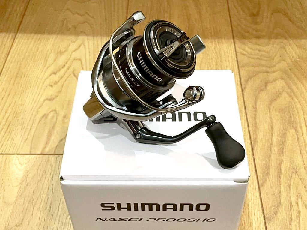 未使用 SHIMANO シマノ 21 NASCI ナスキー 2500SHG トラウト ブラックバス シーバス エギング カスタム スピニング