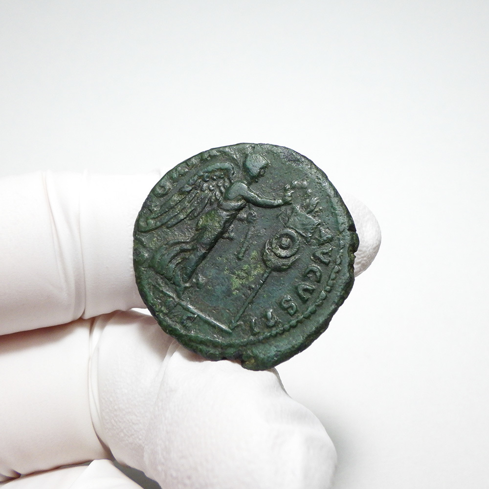 【古代ローマコイン】Domitian（ドミティアヌス）クリーニング済 ブロンズコイン 銅貨 ドゥポンディウス アス(wx7xUgu4X5)_画像6