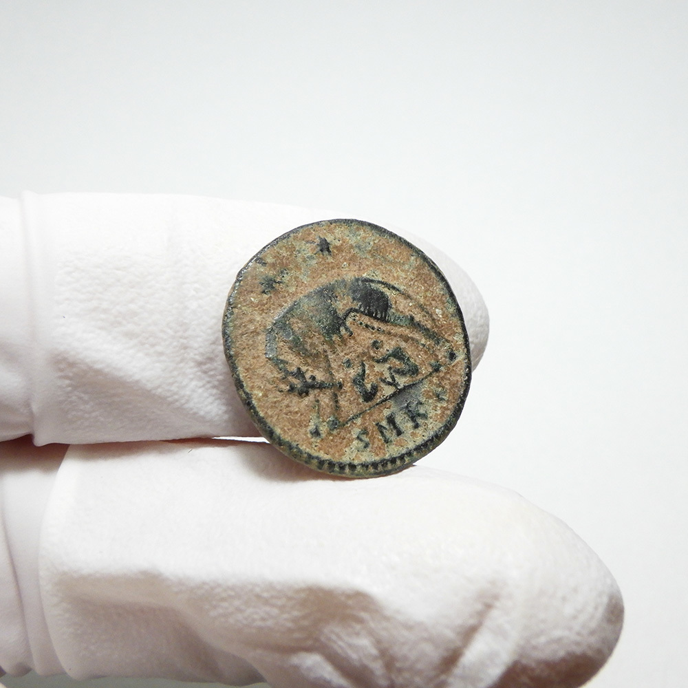 【古代ローマコイン】VRBS ROMA（ローマ市記念）クリーニング済 ブロンズコイン 銅貨 フォリス(L7fGNY3Veh)_画像7