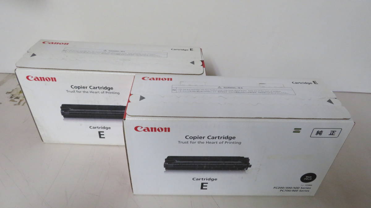 A42-4 未開封 キヤノン 純正 コピー カートリッジ E ブラック 2個 1492A001 CRG-EBLK Canon コピアカートリッジの画像2