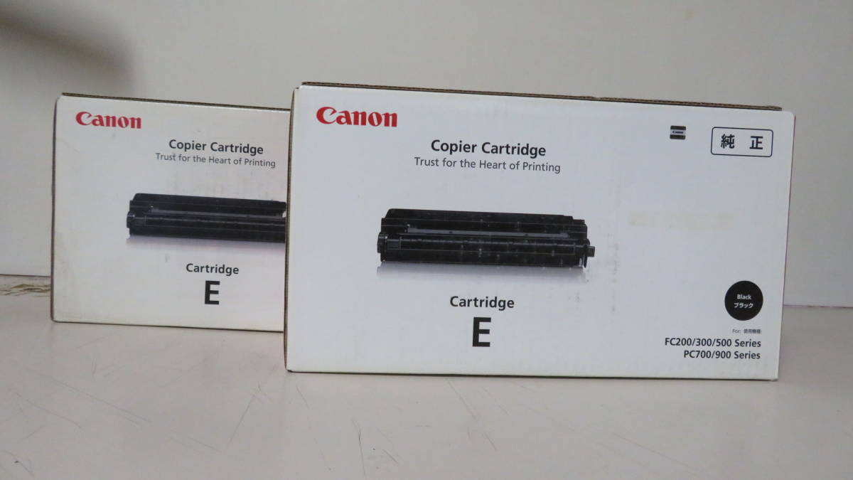 A42-4 未開封 キヤノン 純正 コピー カートリッジ E ブラック 2個 1492A001 CRG-EBLK Canon コピアカートリッジの画像1