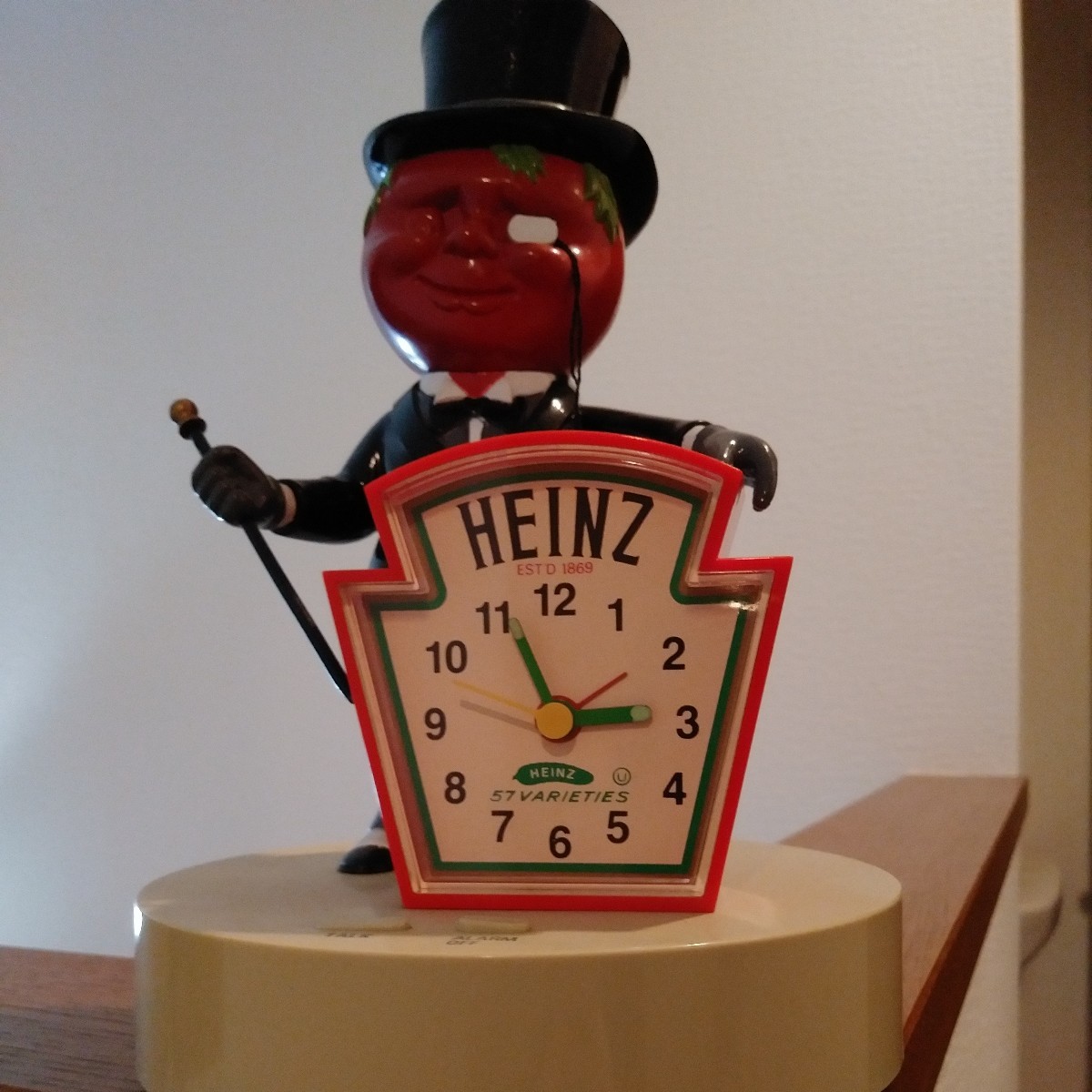 Heinz ハインツ トマトケチャップ トーキングアラームクロック 目覚まし時計 アドバタイジングキャラクター　ビンテージ