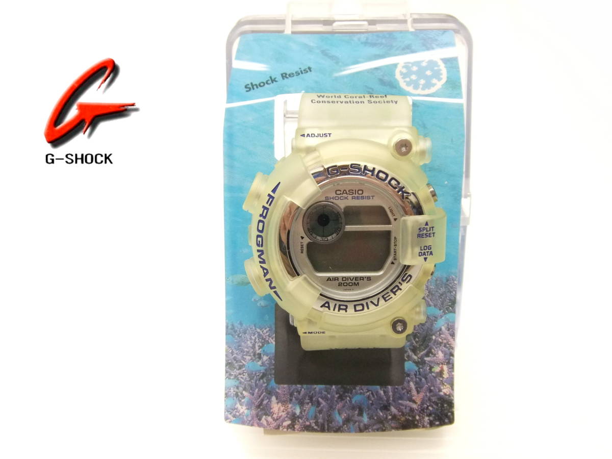 お気に入り □G-SHOCK□新品 初代WCCS フロッグマン 青ロゴ DW-8250