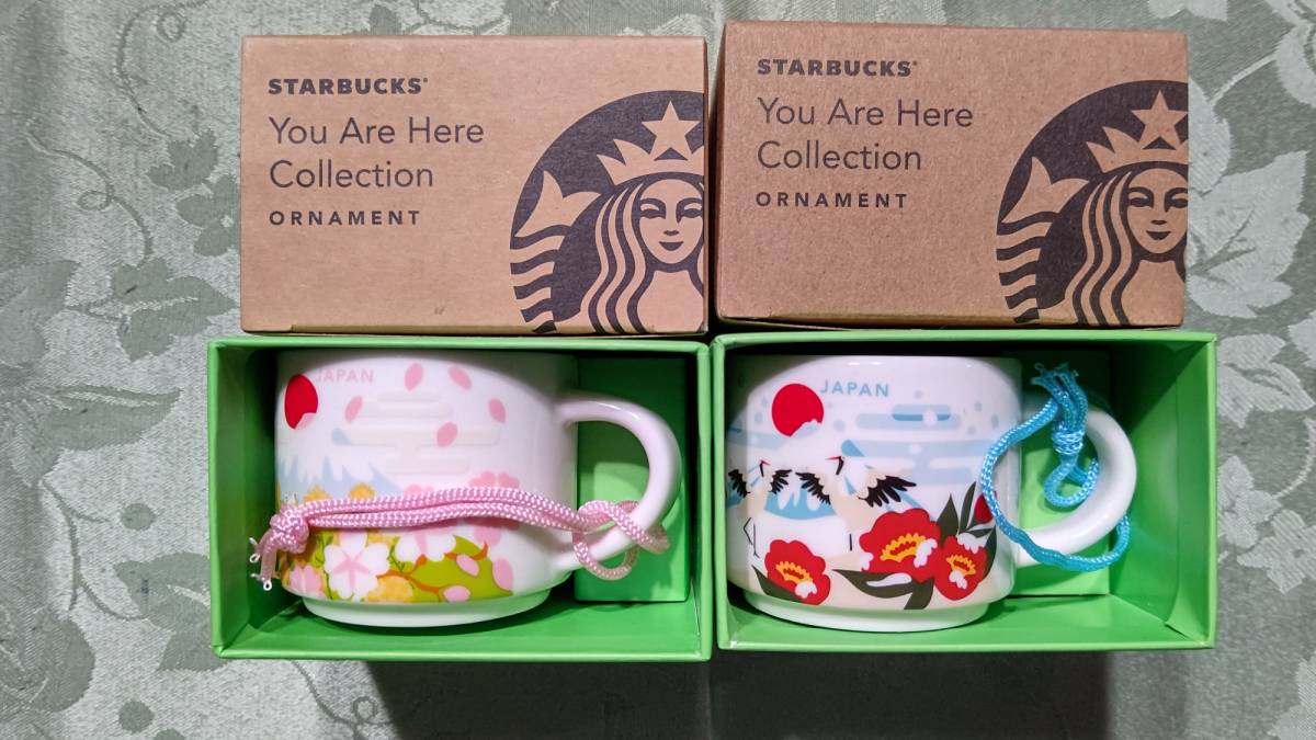 1-1 スターバックス マグカップ 59ml You Are Here Collection Japan 箱入り 2点セット（Spring＆Winter) _画像1