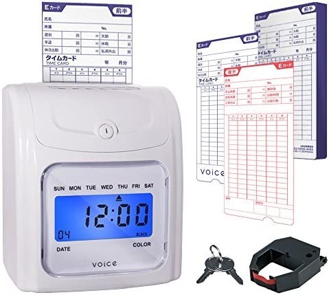 [ free shipping ]VOICE( voice ) time recorder [ cost importance. simple function ]VT-1000 body time card 200 sheets attaching 