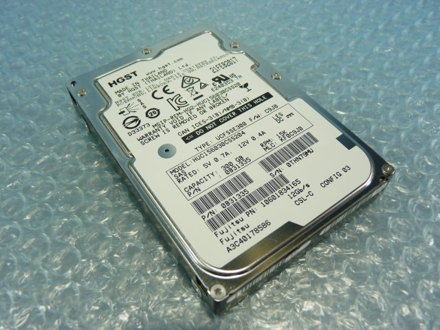 1NKE // HGST HUC156030CSS204 300GB 2.5インチ SAS HDD 15K(15000)rpm 12Gb 15mm / A3C40178586 // Fujitsu RX2530 M2 取外 //在庫1_画像1