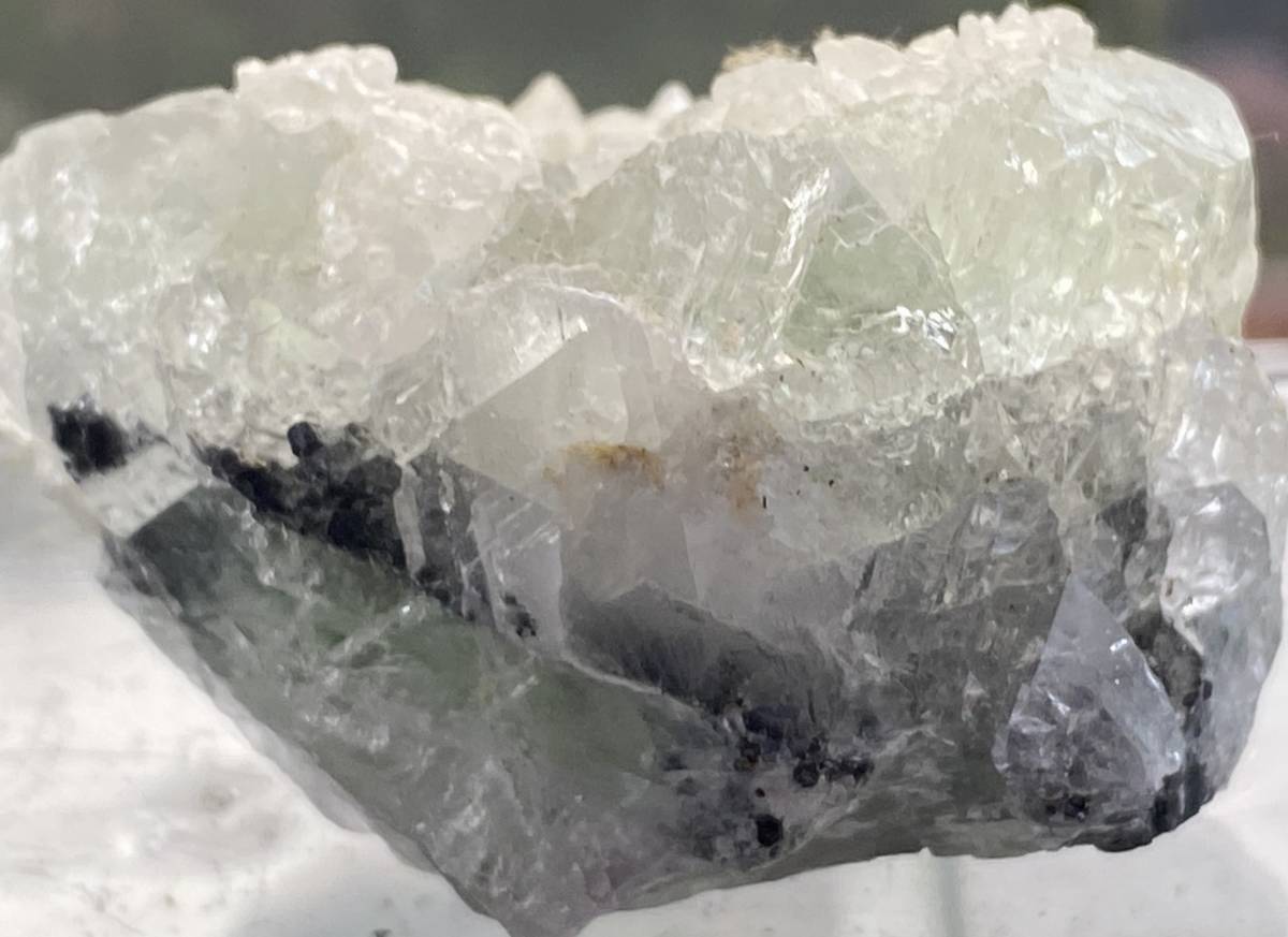 鉱物標本　蛍石の上の方解石の結晶　Naica Chihuahua Mexico 産出_画像4