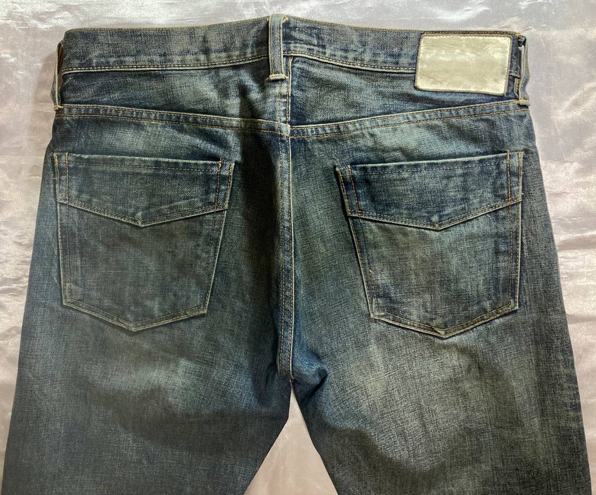 人気 希少 ロンハーマン ヴィンテージ加工 デニムパンツ 米国製 耳 セルビッチ W30 L32 RON HERMAN DENIM made in USA 検索 RRL_画像5