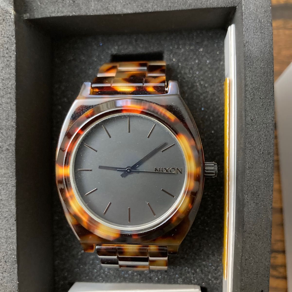 NIXON a327646 THE TIME TELLER ニクソン ベッコウ柄 タイムテラー レディース メンズ 腕時計