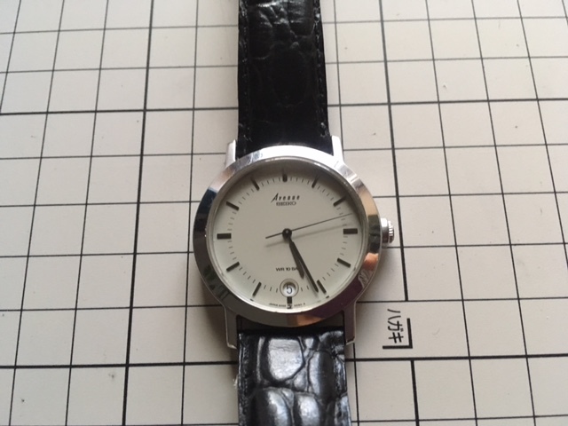 良品 希少 レア ヴィンテージ SEIKO セイコー Avenue アヴェニュー デイト 5H22-6250 グレー文字盤 クオーツ メンズ 腕時計