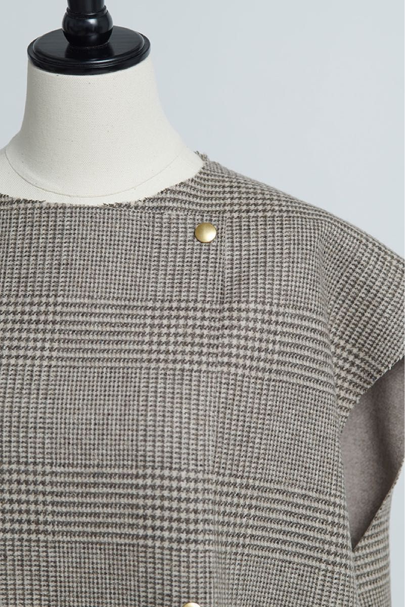 新品 yori チェックロングジレ 2022AW 先行 ロングジレ ジレ 新品 yori チェックロングジレ 2022AW 先行 ロングジレ ジレ