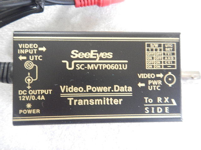 SeeEyes　SC-MVTP0601U【アナログハイビジョン信号用電源供給UTC伝送対応1ch送信ユニット】 【防犯カメラ】【監視カメラ】_画像2