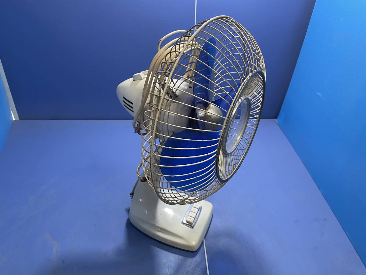 ★現状出品★　動作OK　昭和レトロ アンティーク 扇風機　シャープ　　デスクファン　SHARP　desk fan PD-205 レトロ　当時物　倉庫保管品_画像4