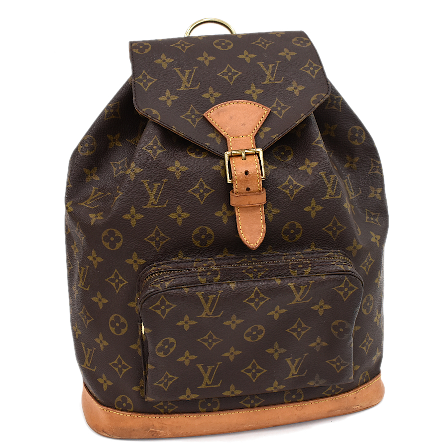 ルイヴィトン モンスリGM バックパック リュックサック M51135 モノグラム ブラウン LOUIS VUITTON Montsouris GM_画像1