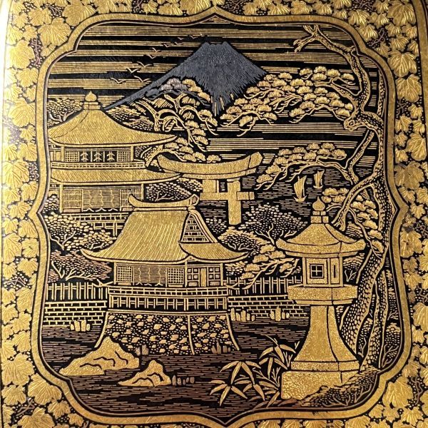 超希少極上品!! 明治期明治金工大日本京都駒井製超細密金象嵌