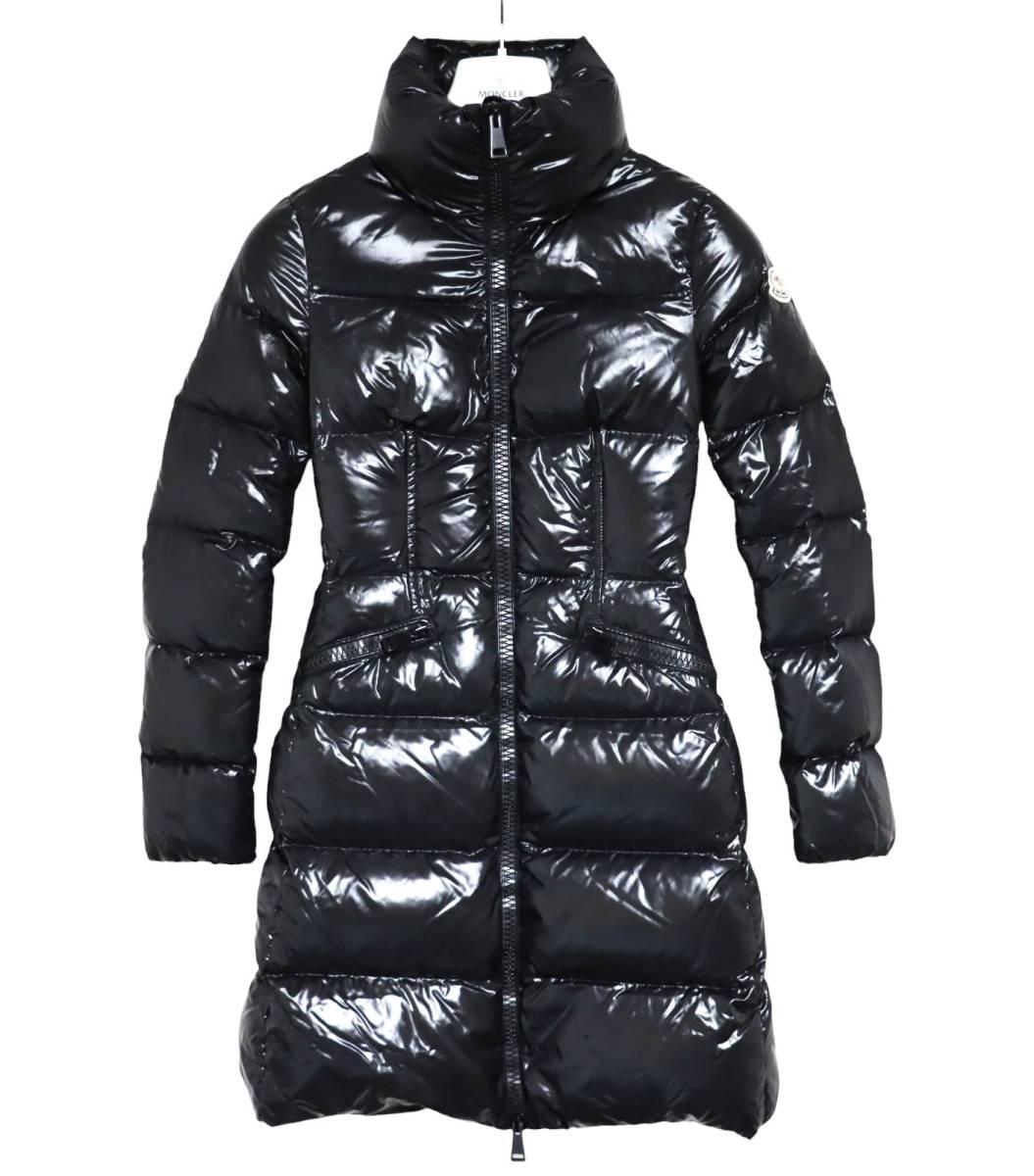 モンクレール【極美品】ダウンコート レディース サイズ00 ブラック 国内正規品 MONCLER