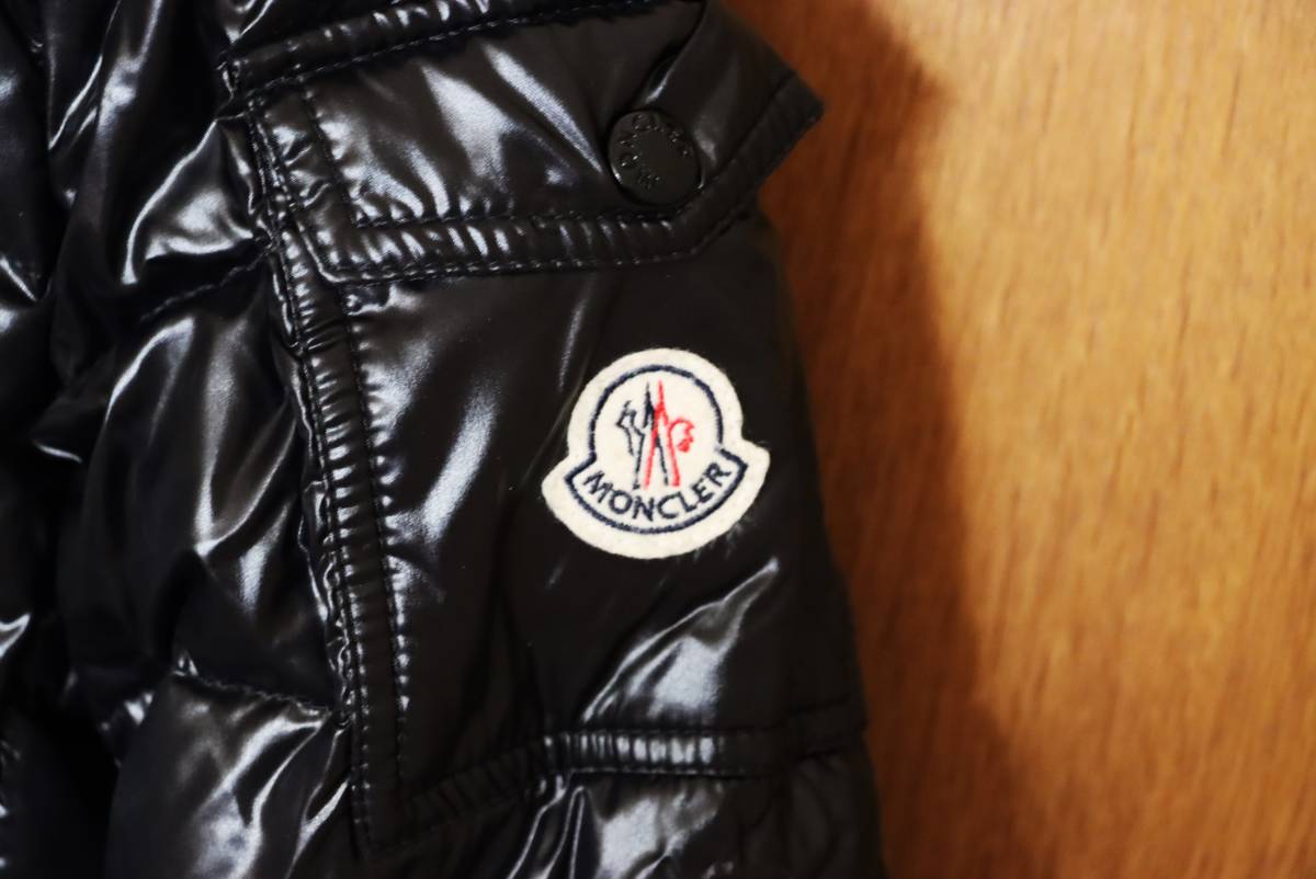 モンクレール【美品】MOKA モカ ダウンコート サイズ00 ブラック ジャパンタグ MONCLER_画像4