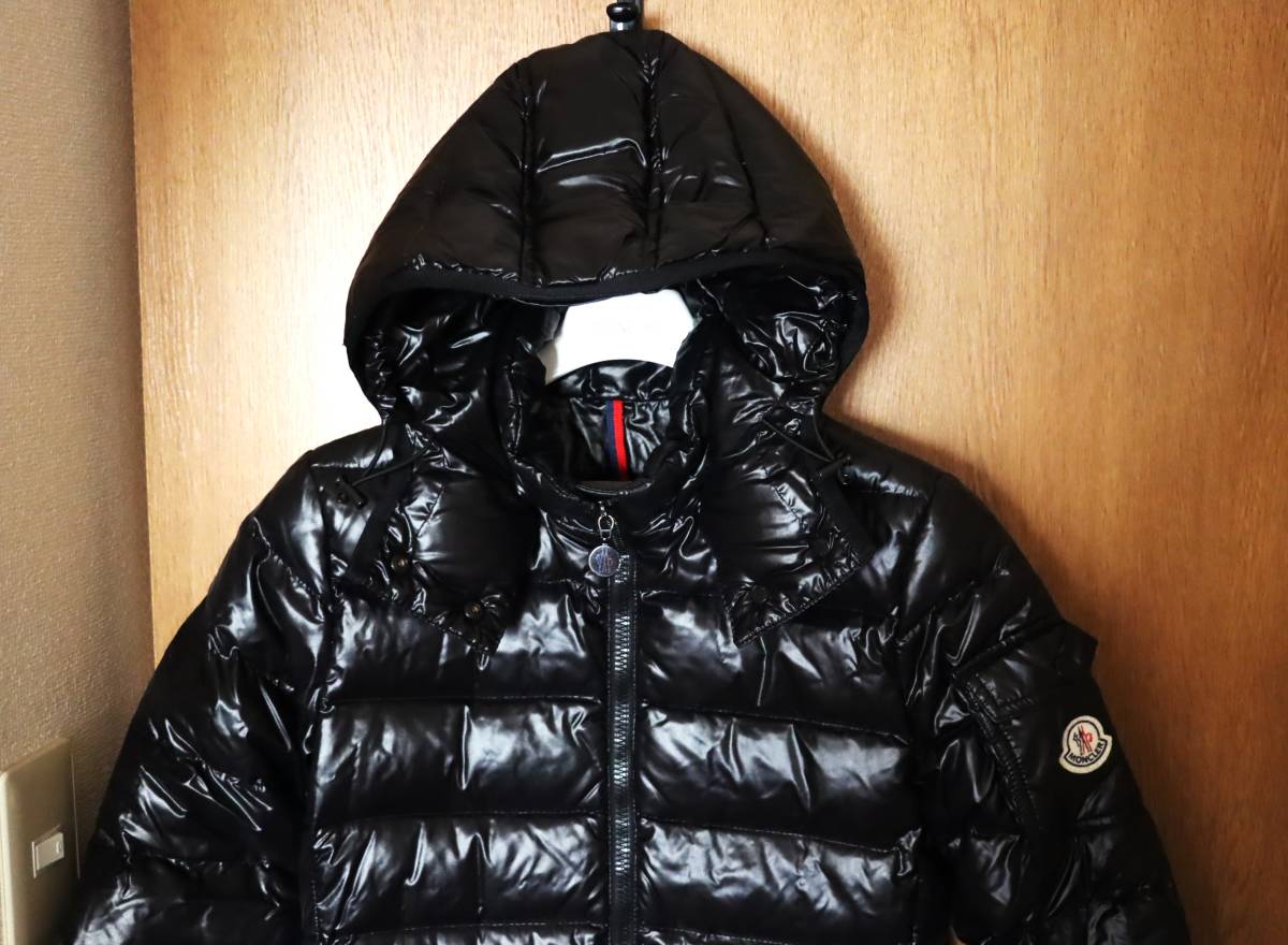 モンクレール【美品】MOKA モカ ダウンコート サイズ00 ブラック ジャパンタグ MONCLER_画像3