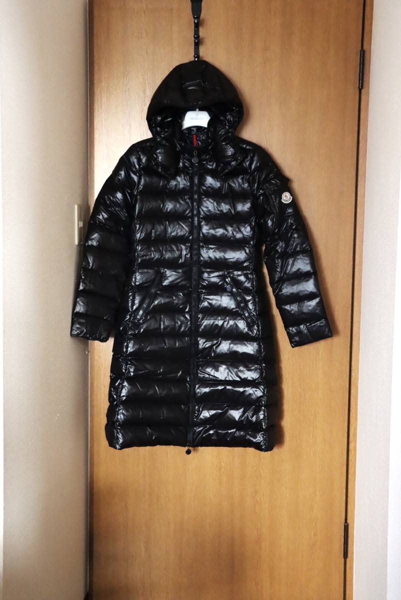 モンクレール【美品】MOKA モカ ダウンコート サイズ00 ブラック ジャパンタグ MONCLER_画像1