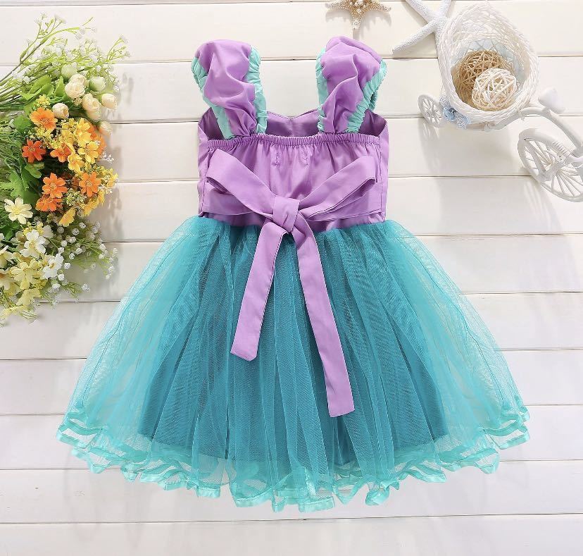 100. new goods Princess dress girl dress One-piece . birthday presentation costume Halloween costume child cosplay Christmas present 