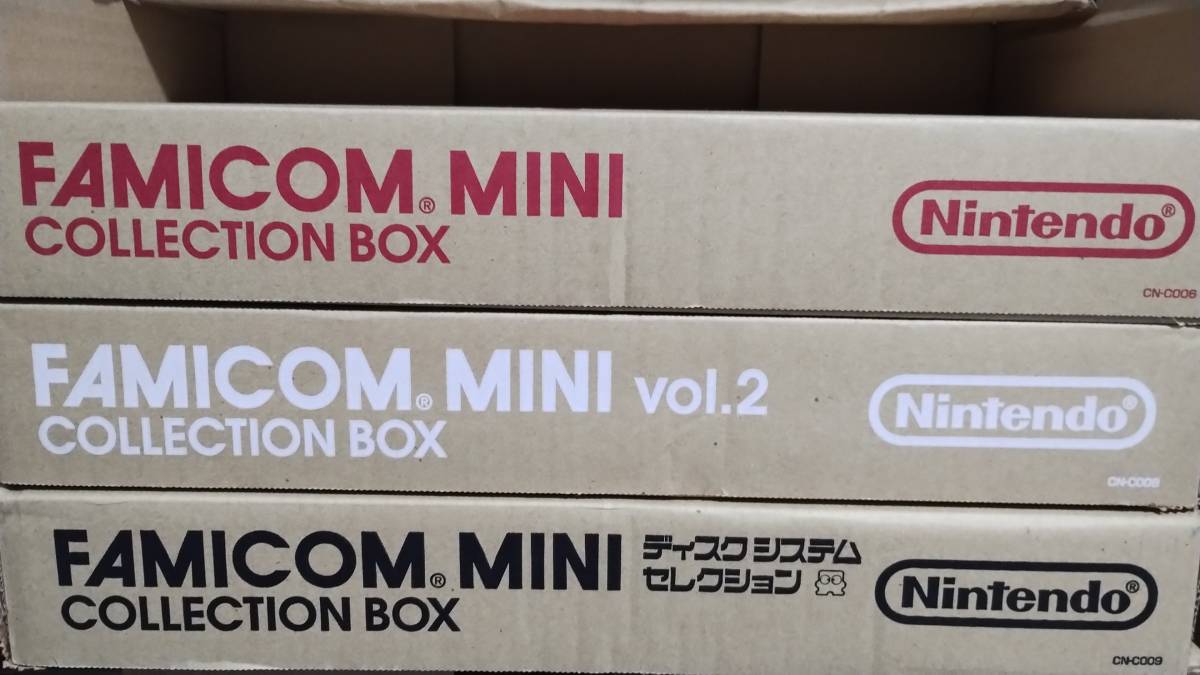 ♪送料無料 ファミコンミニ コレクションBOX　全3種セット　ほぼ新品♪
