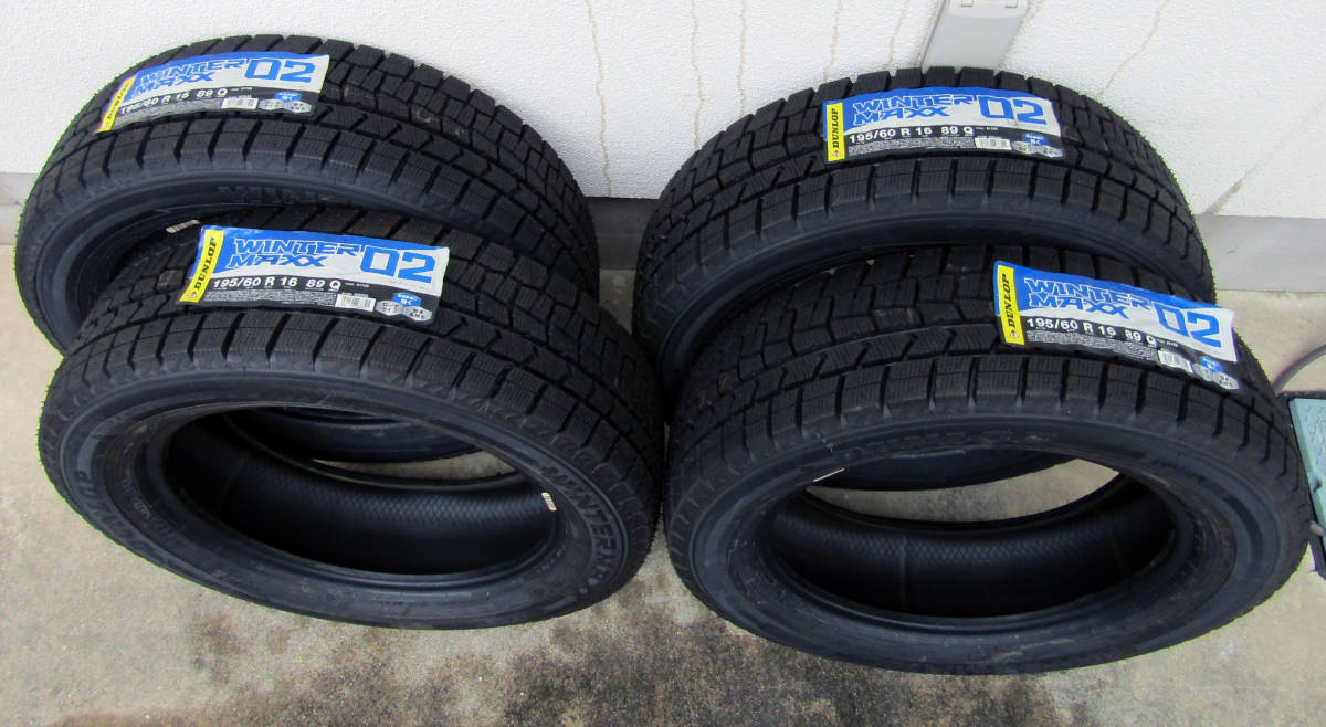 未使用品 スタッドレスタイヤ ダンロップ WINTER MAXX 02 195/60R16