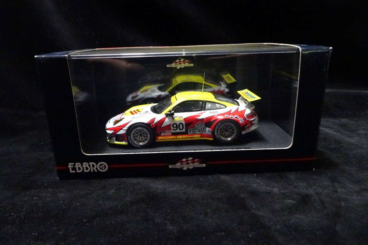 【EBBROミニカー】2005 Le Mans WHITE LIGTHNING RACING PORSCHE 911 GT3 RSR (777)_画像1